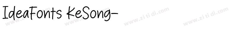 IdeaFonts KeSong字体转换